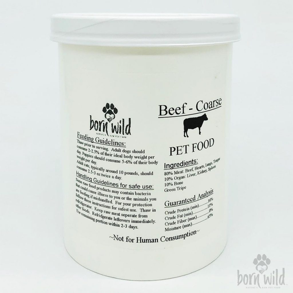 Beef Coarse - Born Wild Raw Pet Food